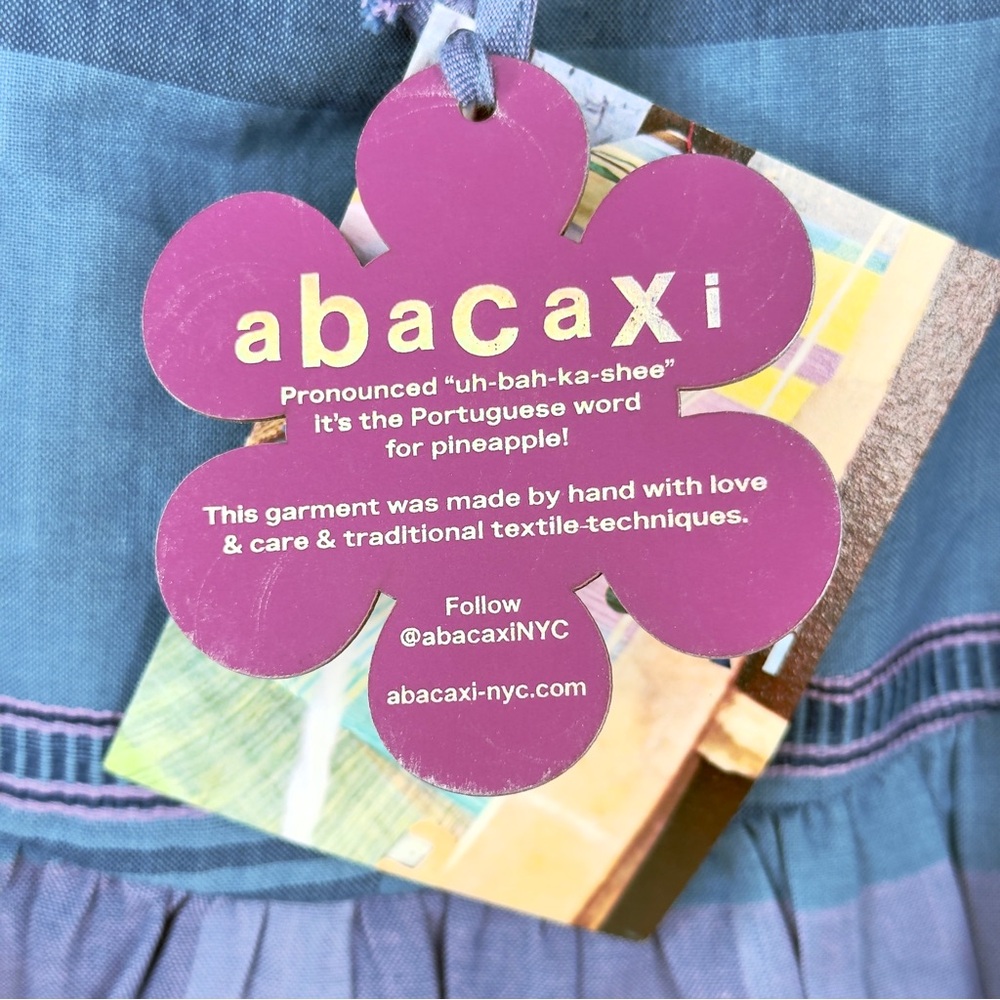 NWT Abacaxi NYC mported 100% Cotton Hand Made Skirt Sz M - Picture 3 of 11